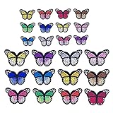 【High Qualität】Dieser schmetterling stickerei patch ist von höchster qualität stickerei material gemacht, wird es nicht verblassen oder brechen leicht, die farbe ist hell und sicher für die haut, der schmetterling stickerei patch hat starke heißsiegel klebstoff auf der rückseite, können sie es bügeln oder hand nähen es