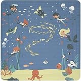 Spirella Duschmatte Badematte Kinder Duscheinlage antibakteriell rutschfest mit Saugnäpfen - Diver - ca. 55 x 55 cm - Made in Germany