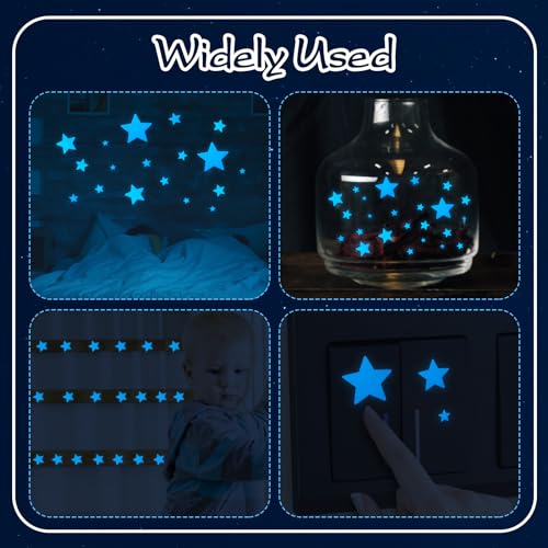 Stickers de Estrellas que Brillan en la Oscuridad para Pared miniatura 6