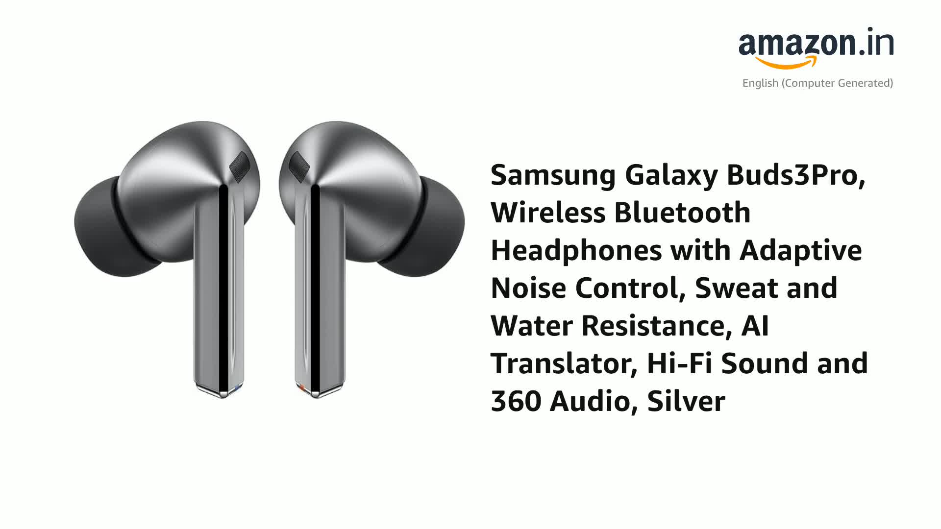 SAMSUNG Galaxy Buds3Pro, Wireless In Ear Bluetooth Headphones With