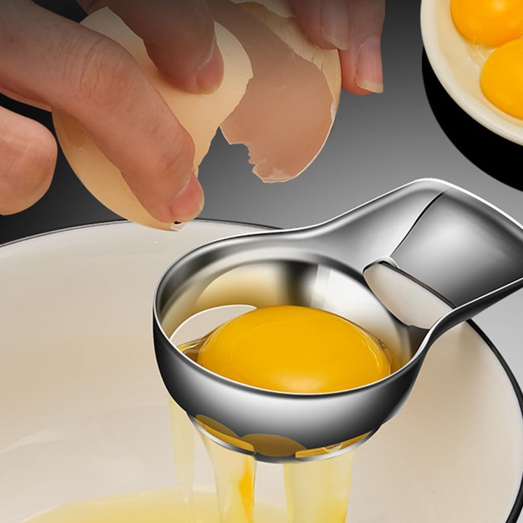 Eggs White and Yolk Separator Stainless Steels Eggs Extractor Sifting Filter Divider Kitchen Tool Food Grade Strainer