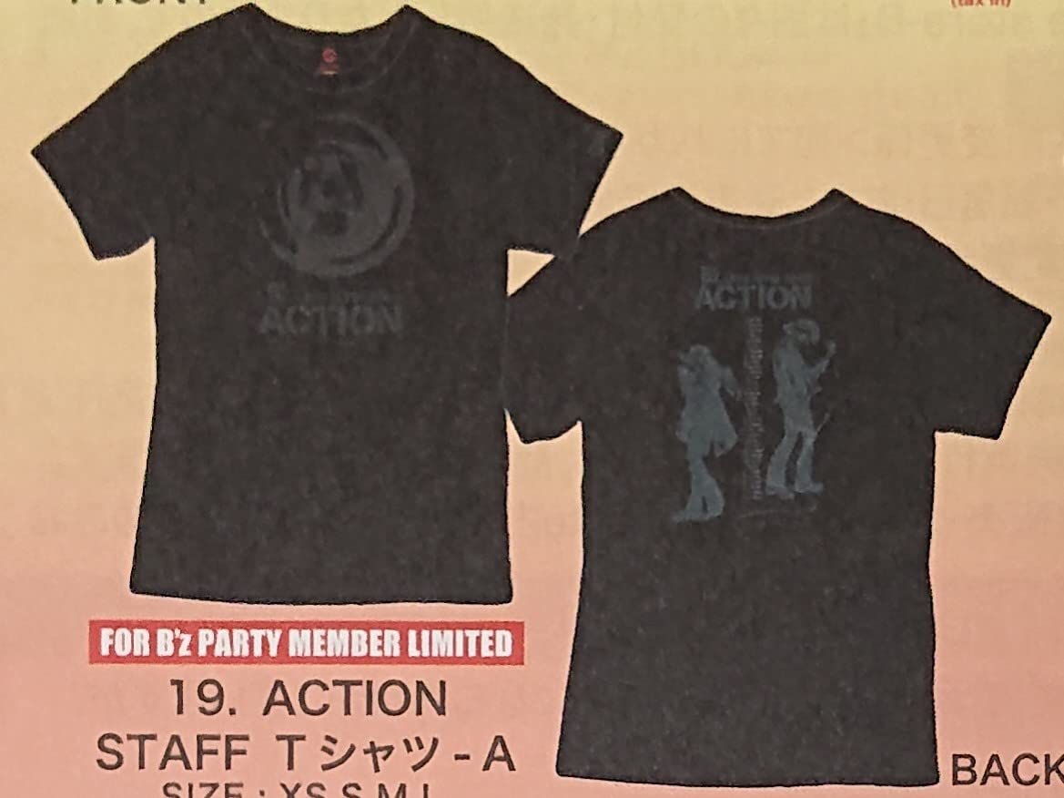 B\'z LIVE-GYM 2008 ACTION 七分袖Tシャツ サイズM カットソー 稲葉浩志 松本孝弘  B'z LIVE-GYM Pleasure 2008
