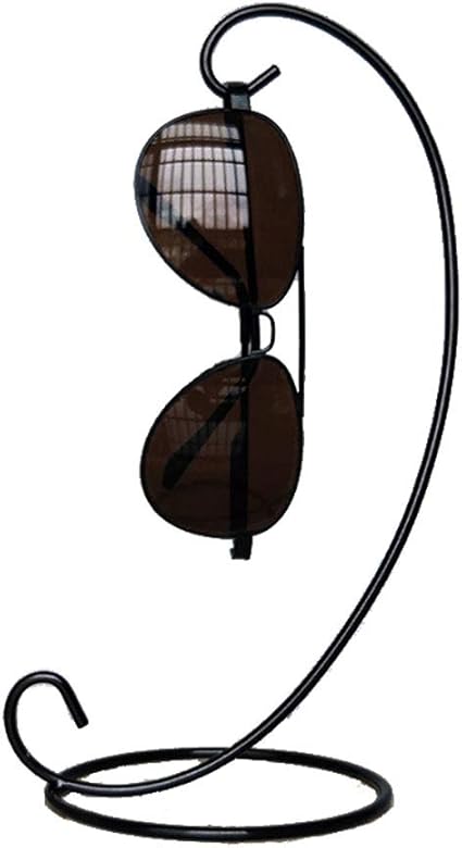 Amazon Co Jp Gannbarou メガネスタンド おしゃれ 鉄芸 ぶら下げ式 メガネ置き 眼鏡置き メガネホルダー ジュエリー 眼鏡 サングラス スタンド お店用 ディスプレイ用品 展示用スタンド ブラック 1枚置き ファッション