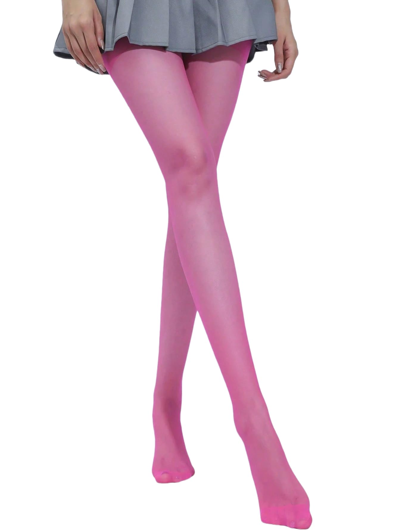 Malustar Bright Colour Sheer 10 Denier Tights (Hot Pink)