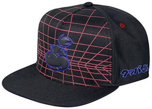 Super Mario Bowser Jr. - Neon Hombre Gorra Negro One Size, 100% poliéster,