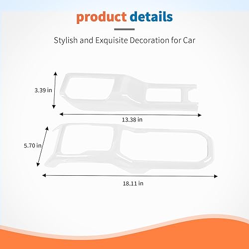 Vista 48 de JeCar Cubierta de panel para palanca de cambios de palanca de cambios de consola central para Jeep Wrangler JL JLU Gladiator JT 2018-2025+ Textura