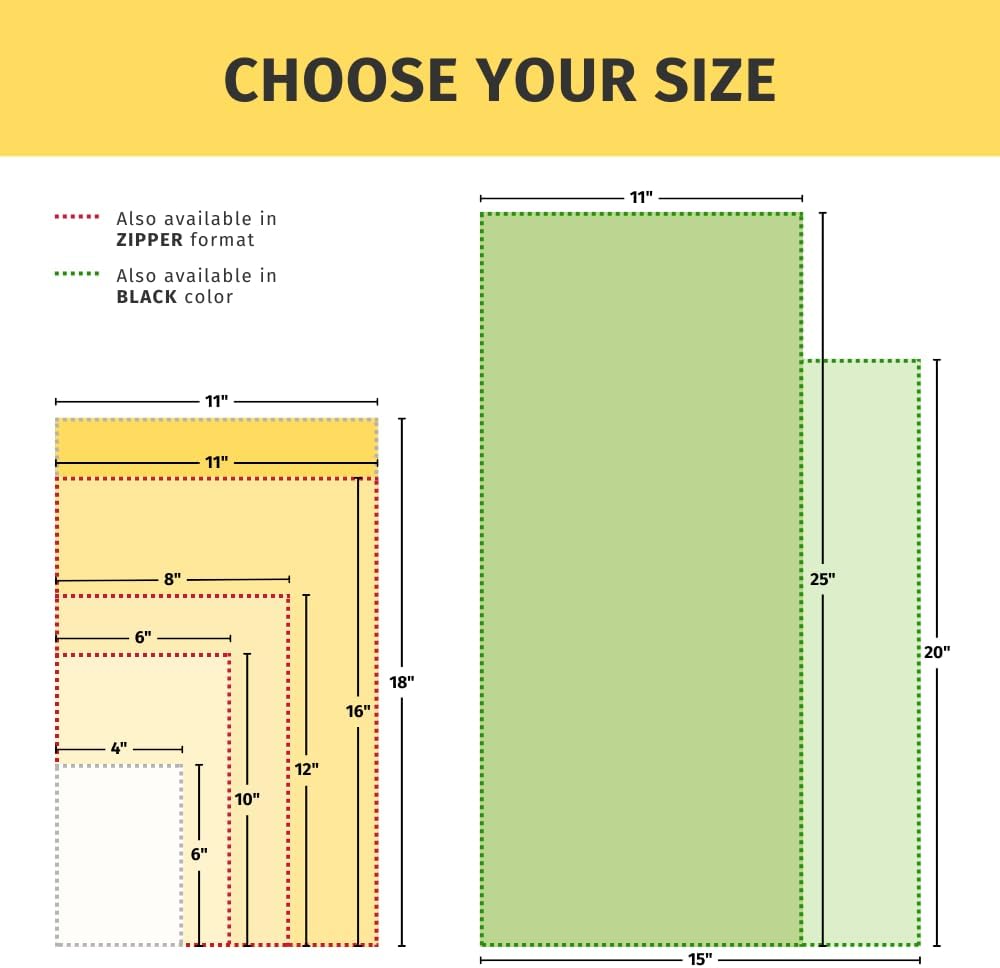 OutOfAir 6" x 10" Vacuum Sealer Bags 1,000 Bag (Bulk Case) - Heavy Duty 7-Layer 4 Mil Plastic, Commercial Grade, BPA Free, Food Safe, Fits All Vacuum Sealer Machines, Sous Vide Compatible