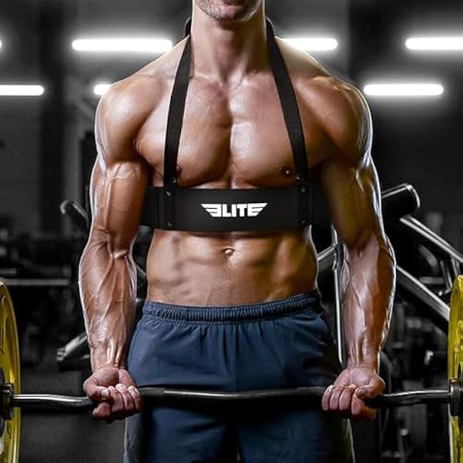 Elite Sports Arm Blaster for Building Arm Biceps & Triceps Dumbbells & Barbells Curls Muscle Builder Bicep Adjustable Isolator for Big Arms Bodybuilding Perfectly Balanced Support