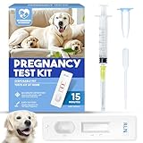 Dog Pregnancy Test, Dog Pregnancy Test Kit at Home, 15 min-Fast and Accurate Detection for Dogs & Cats, Painless, high Accuracy Rate up to 99%, 4Pcs/Kit