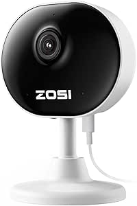 ZOSI WiFi Indoor Security Camera, C688 Home Surveillance Baby Monitor/Nanny/Pet Cam with Phone app, Night Vision, 2 Way Audio, Smart Motion Detection, SD Card/Cloud Storage, Works with Alexa, Plug-in asin的图片