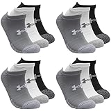 Under Armour 12 Paar HeatGear No Show Sneaker Socken Unisex Kurzsocke, Farbe:Greymix 3399, Socken & Strümpfe:36-41