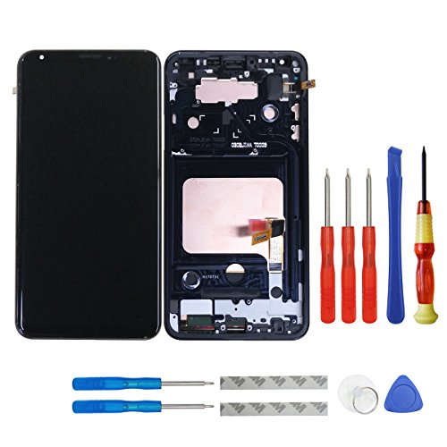 Swark Replacement Amoled Compatible with LG V30 H932 H931 VS996 LCD Touch Digitizer Screen with Frame
