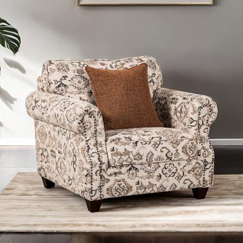 Sillón Moderno Taupe con Espuma Alta Densidad