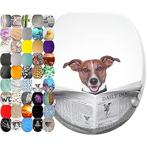SANILO Toilet Seat Newspaper | Great Range of Colorful Toilet Seats | Stable Hinges | Easy to Mount Cover