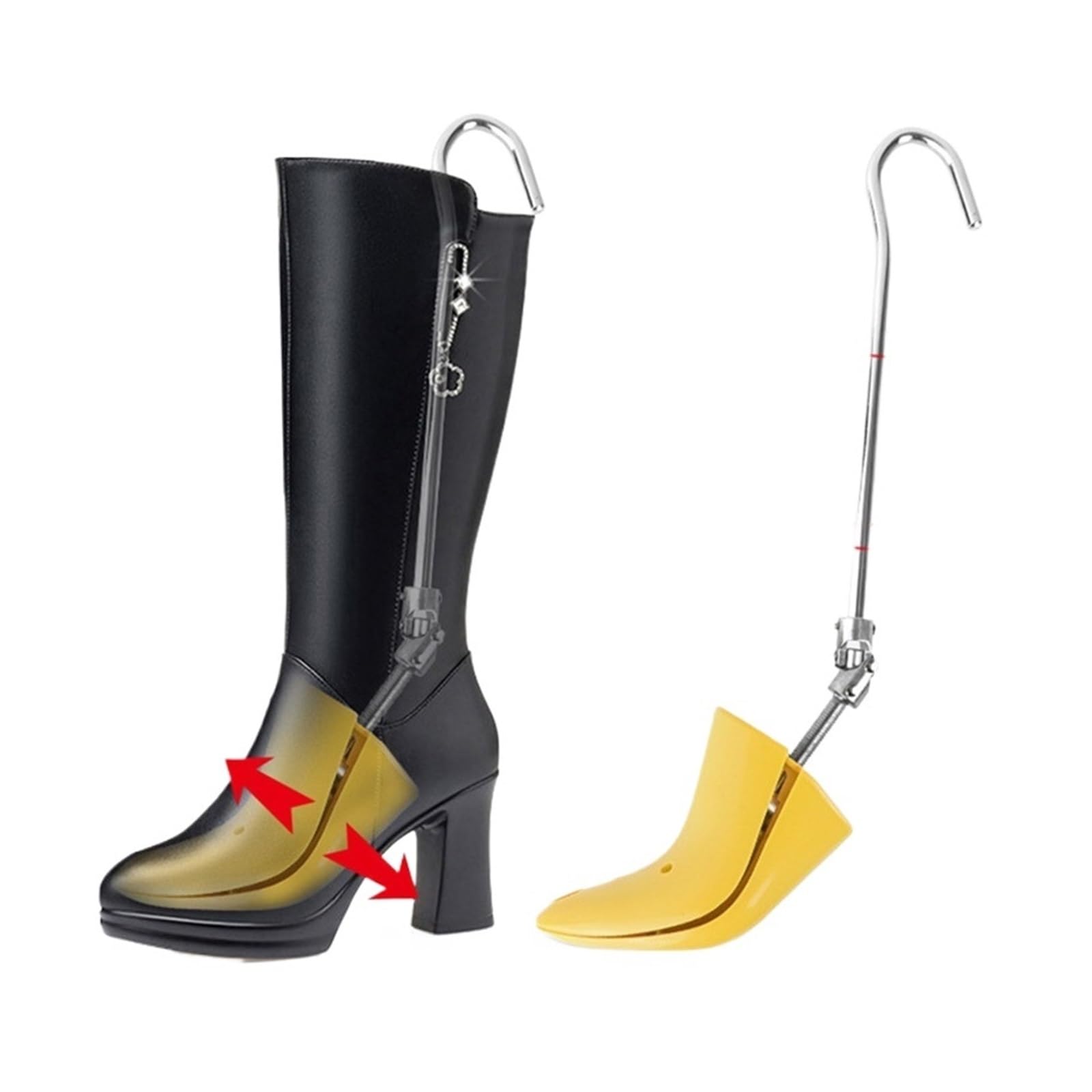 Hormas for botas, zapatos de mujer ajustables y anchos en la parte superior, expansor de árboles, ensanchadores de zapatos profesionales for botas de tacón alto Adecuado Para Botas O Zapatillas De Dep
