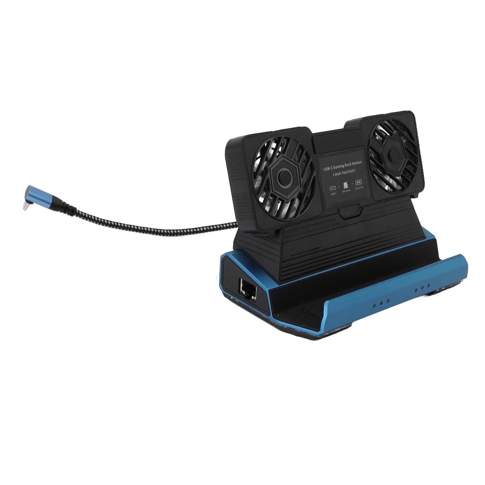 Generic Estación de Acoplamiento Multifuncional para Legion Go para Claw con Ventilador de Refrigeración Dual, Transferencia de Datos Rápida, Salida 4K 60 Hz, Base USB C para Jugadores