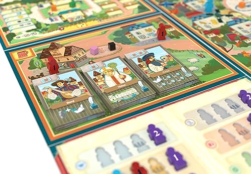 Village Board Game Big Box | Tactical Strategy Game | Medieval Farming Game | Fun Family Game For Kids And Adults | Ages 12+ | 1-5 Players | Average Playtime 60-120 Minutes | Made By Eggertspiele #TOP5