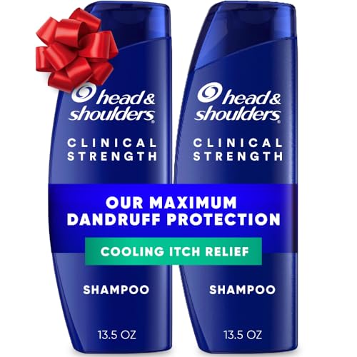 Image of Head & Shoulders Anti-Dandruff Shampoo, Clinical Strength Intensive Itch Relief Twin Pack, 1% Selenium Sulfide, Seborrheic Dermatitis Relief, Itch Relief, 13.5 fl oz Each