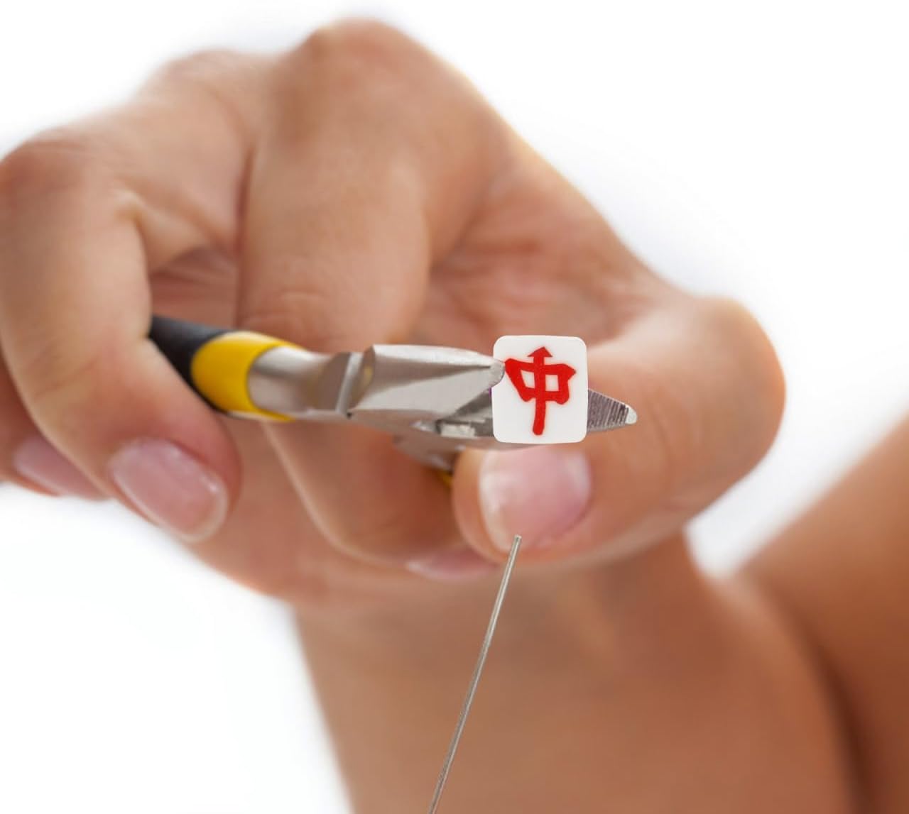 Lurrose 200 Pcs Mahjong Beads Jewelry Spacer Beads Clay DIY Accessories Sports for DIY Beading Kits - Image 7