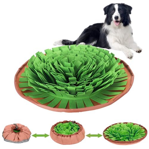 KATLKIU Tappetino per annusare i cani - Coperta olfattiva interattiva antistress per l'addestramento e i giochi educativi, tappetino per cuccioli e cani adulti, lavabile e antiscivolo