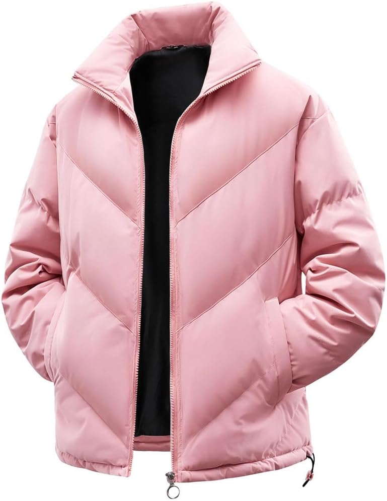 Mens Winter Down And Cotton Jacket Thick Loose Versatile Comfortable Warm Coat