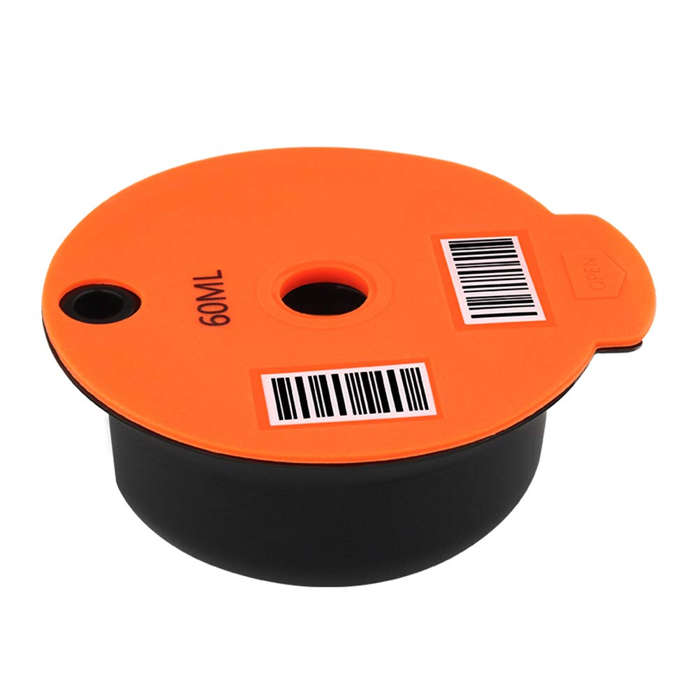 Reusable Plastic Coffee Capsule Cup, Refillable Filter Baskets Pod + Spoon Brush for Bosch-s Tassimoo Cafe Kitchen Gadgets, Coffee Pods with Readable Barcode