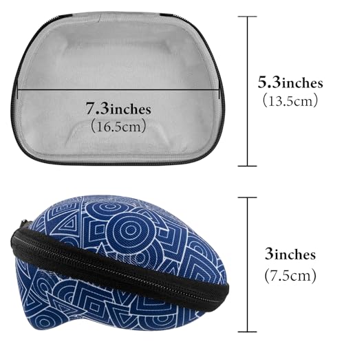 Image of GEEKRIA Controller Travel Case Compatible with Xbox One, Series X, S, Hard Shell Carrying Bag, Protective Storage with Internal Mesh Pocket (Blue)