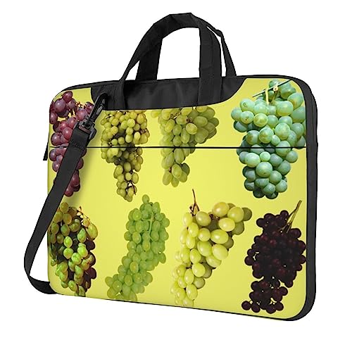 Sac à bandoulière pour ordinateur portable motif raisins - Sacoche ordinateur à motifs colorés