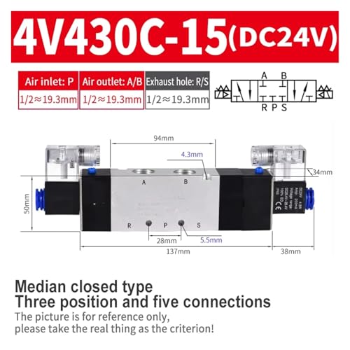 Électrovanne pneumatique 4V420-15 pour stopper les pertes d'air - 2