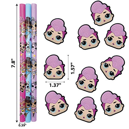 Pitillos plásticos reutilizables Zak Designs L.O.L. Surprise 7.8" miniatura 5