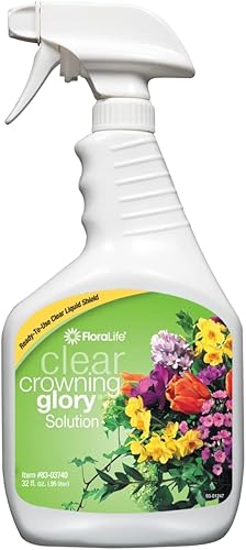 Crowning Glory - Spray para flores. 32 fl. Oz., Transparente