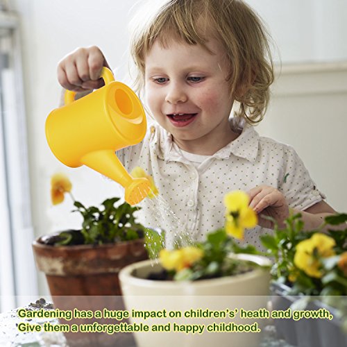 Fitnate Green Kids Garden Tools Set,6 Pcs Garden Tools Including Watering Can, Shovel, Rake, Fork, Children Gardening Gloves And Garden Tote Bag, All In One Set #TOP6