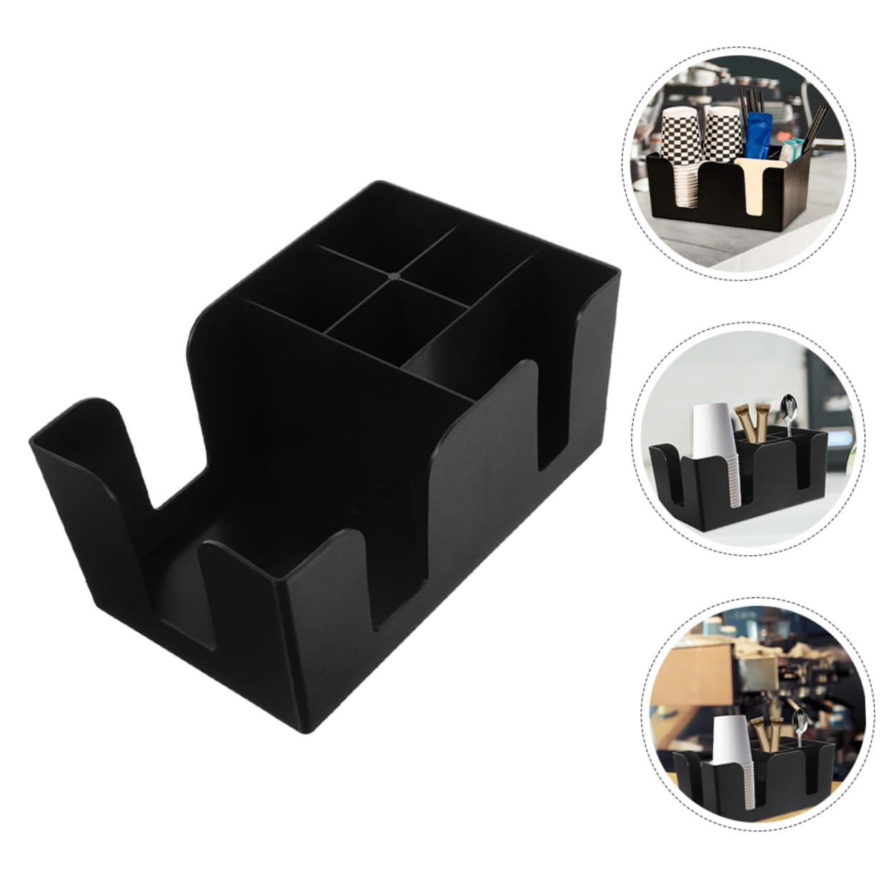 VOSAREA 2pièces Boîte De Rangement Compartimentée Pour Sachets De Thé Et Café Organisateur De Comptoir Et Bureau Design Épuré