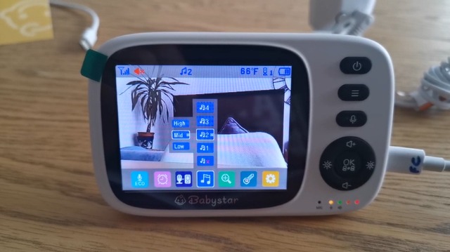 3.2 Inch LCD Scherm Nachtzicht – 3,2 Inch Scherm Met Nachzicht – VOX, Temperatuursensor & Slaapliedjes – Geen WiFi Nodig Babystar Video Babyfoon