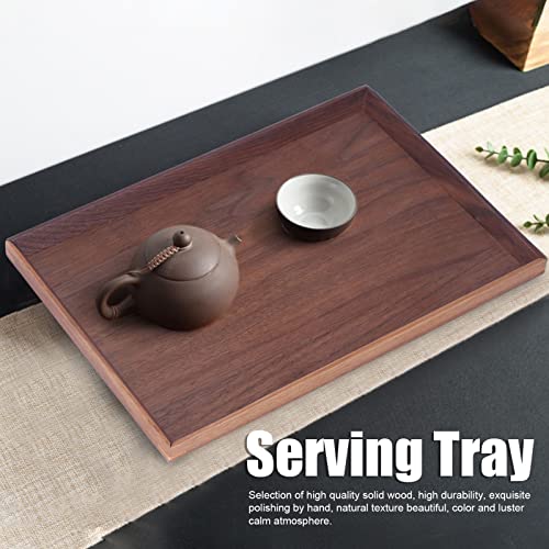 Walnut Wooden Tray, Extra Large Square Walnut Wood Ottoman Tray - Serve Tea, Coffee or Breakfast in Bed (L 10-17.5kg) - Image 2