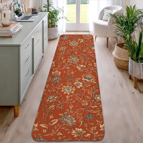 Alfombra de cocina rectangular bohemia para entradas y zonas de lavandería 6