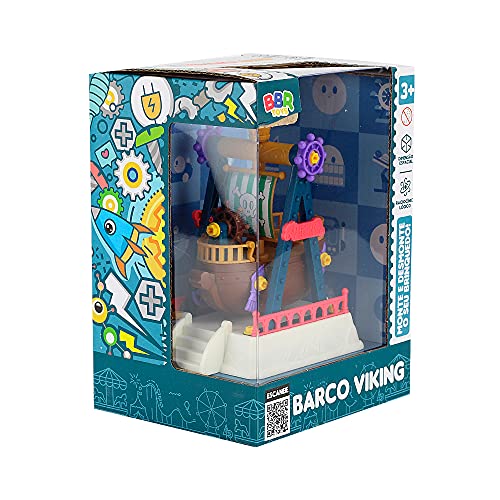 Brinquedo Barco Pirata Viking Infantil Monta e Desmonta (Branco)