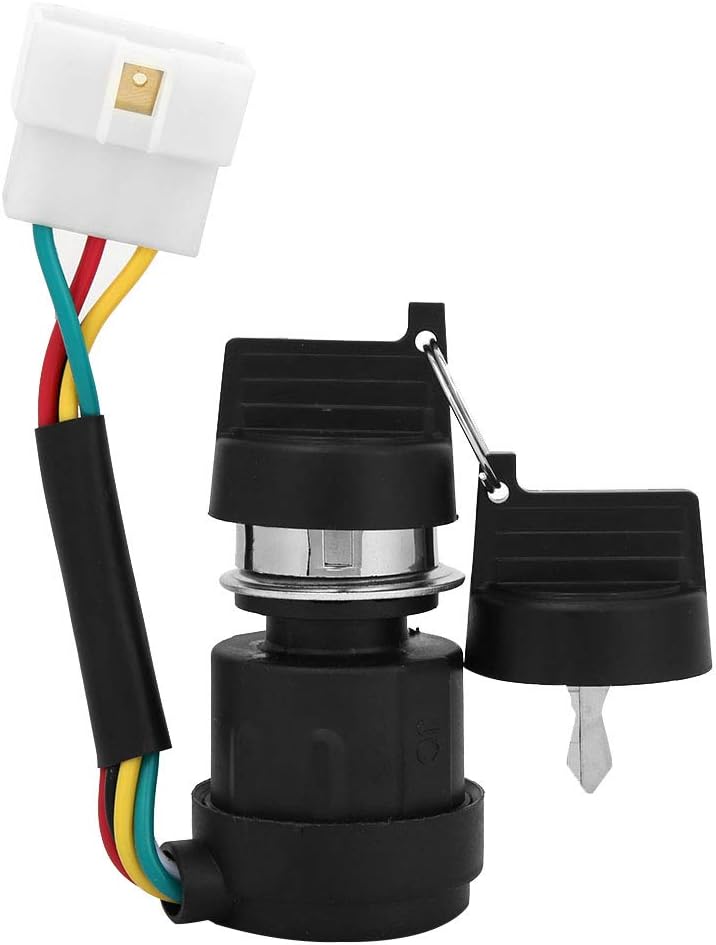 178F Gas Generator Ignition Key Switch, Aftermarket Replacement Parts, 2 Keys, Accessories for 178F/186F Engine Tiller, with Air Cooled Tiller Start Switch