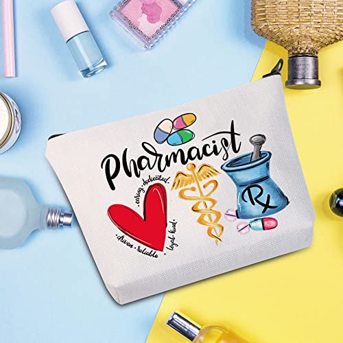 WZMPA Pharmacist Cosmetic Makeup Bag Pharmacist Graduation Gifts RX Pharmacy Technician Gift Zipper Pouch Bag for Pharmacy Tech Pharmacist - Image 3