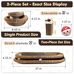 2-Pack Cat Pad Scratcher Toys, Magic Organ Cat Toy & Kitty Curls Cat Toy, Interactive Cardboard Cat Scratching Board with Bell Balls, Corrugated Scratcher for Indoor Cats, Furniture Protection - Image 3
