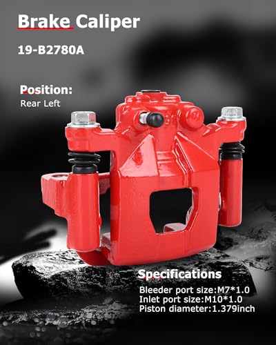 Image of cciyu Rear Left Brake Caliper Assembly w /Bracket 19-B2780A 2007 2008 2009 2010 2011 2012 For Nissan For Altima,2007 2008 For Nissan For Maxima