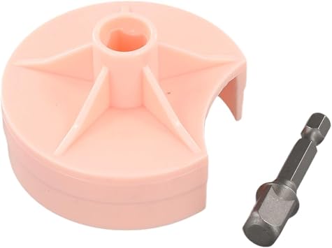 Knitting Machine Electric Adapter for Sentro 22 40 48, Drill Crank Handle Attachment with Hex Shank, Fast Winding Tool Accessory(粉色)
