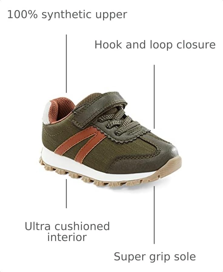 Image of Simple Joys by Carter's Unisex-Child Bailey Athletic Sneaker