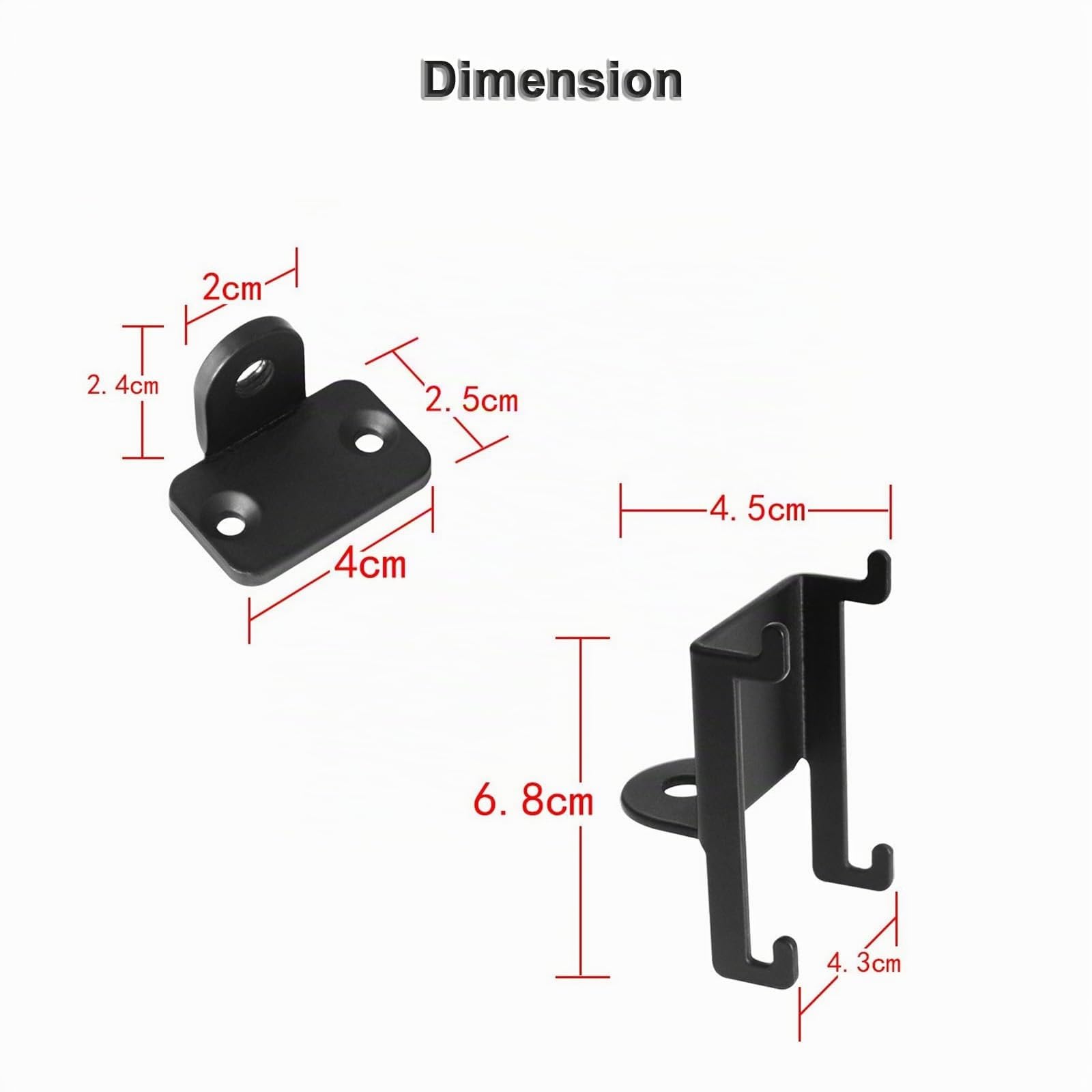 Lot de 2 supports muraux pour haut-parleurs surround sans fil Bose Virtually Invisible 300, noir