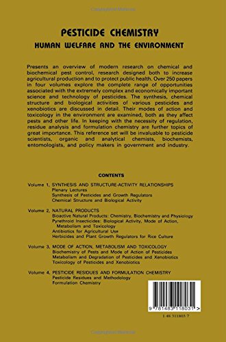 Mode of Action, Metabolism and Toxicology: Pesticide Chemistry: Human Welfare and the Environment