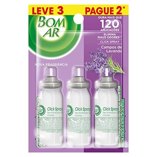 Air Wick Aromatizador Bom Ar Click Spray Refil Leve 3 Pague 2 Campos De Lavanda