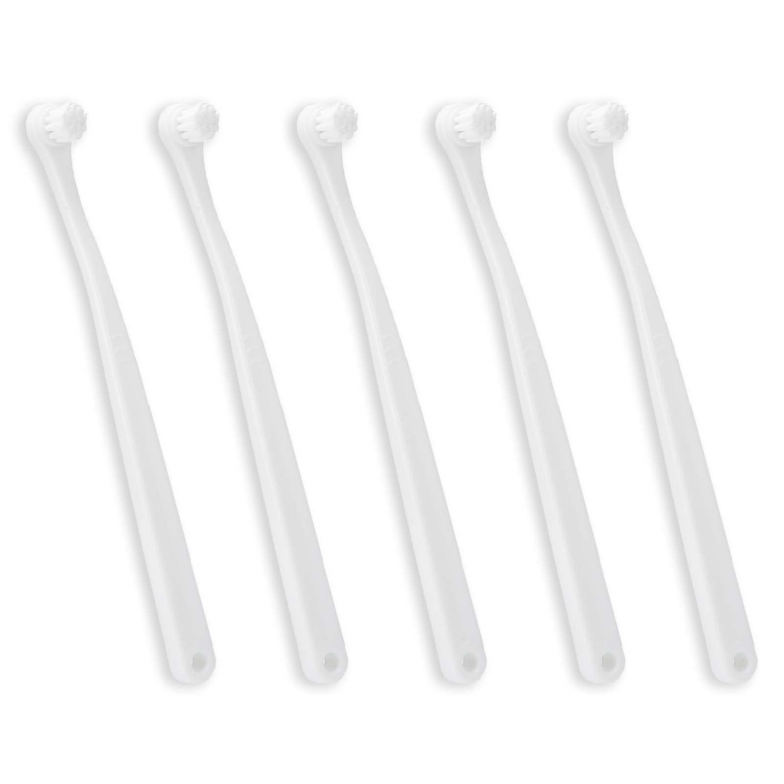 5 Pi¨¨ces Brosse ? Dents Animaux Compagnie,Brosse ? Dents Douce Confortable ? Long Manche,Brosse ? Dents ? T¨ºte Souple Chat 0,09 Mm,Brosse de Nettoyage Des Dents Chat Petits