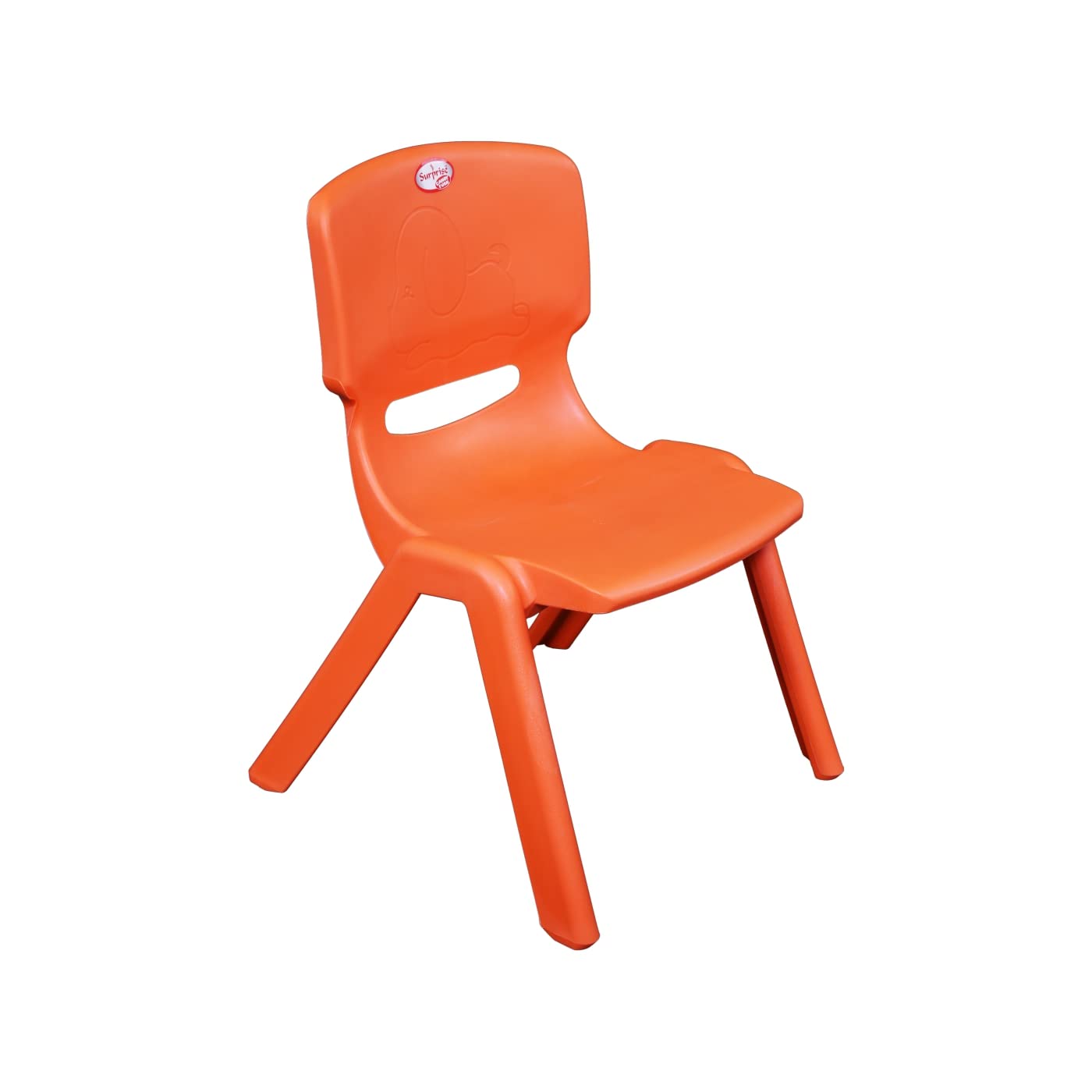Surprise® Candy Furn School Chair/Kids Plastic ChairLong Lasting Durability Model 1300 Orange-image-2
