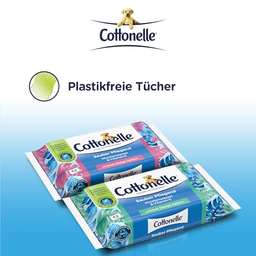 Cottonelle feuchtes Toilettenpapier, Sauber Pflegend, 12 x 42 Feuchttücher – Ansicht 6