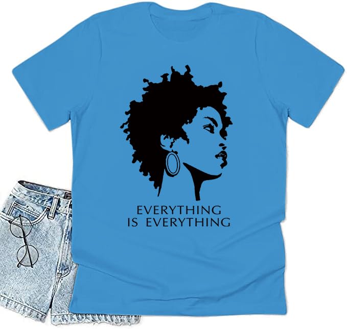 Image of Black History Shirts Black Graphic tees for Men and Women, Magic Fashion Afro American Natural Hair Vintage Melanin T-Shirts